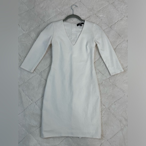Lulus cream white Style and Slay White Bodycon Midi Dress size small - Picture 5 of 11